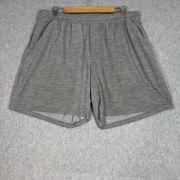 Lululemon Shorts Mens XXL Heather Grey Pace Breaker Short 7" Linerless - Picture 1 of 5